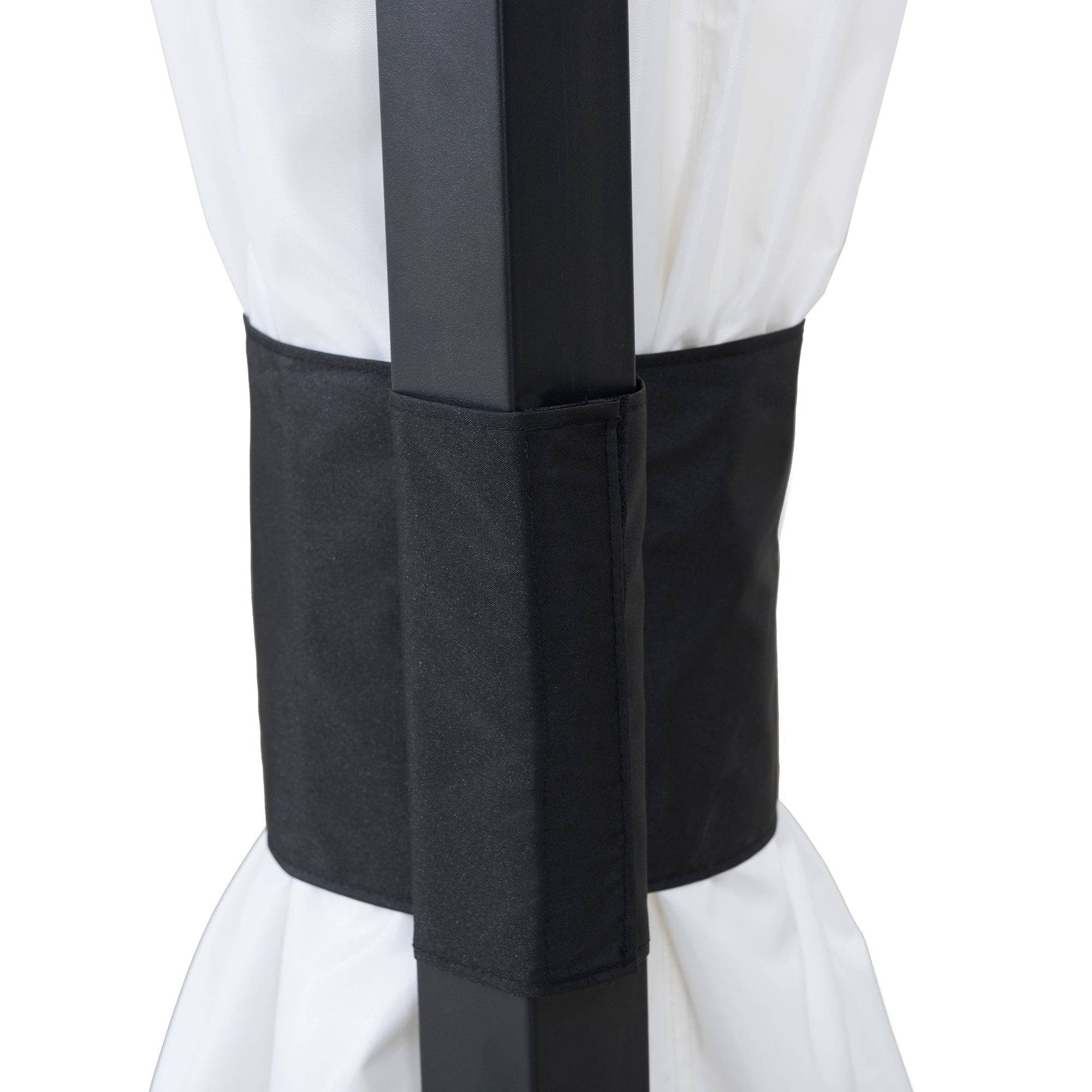 SUNJOY 10x10 White Gazebo with Curtain and Netting.