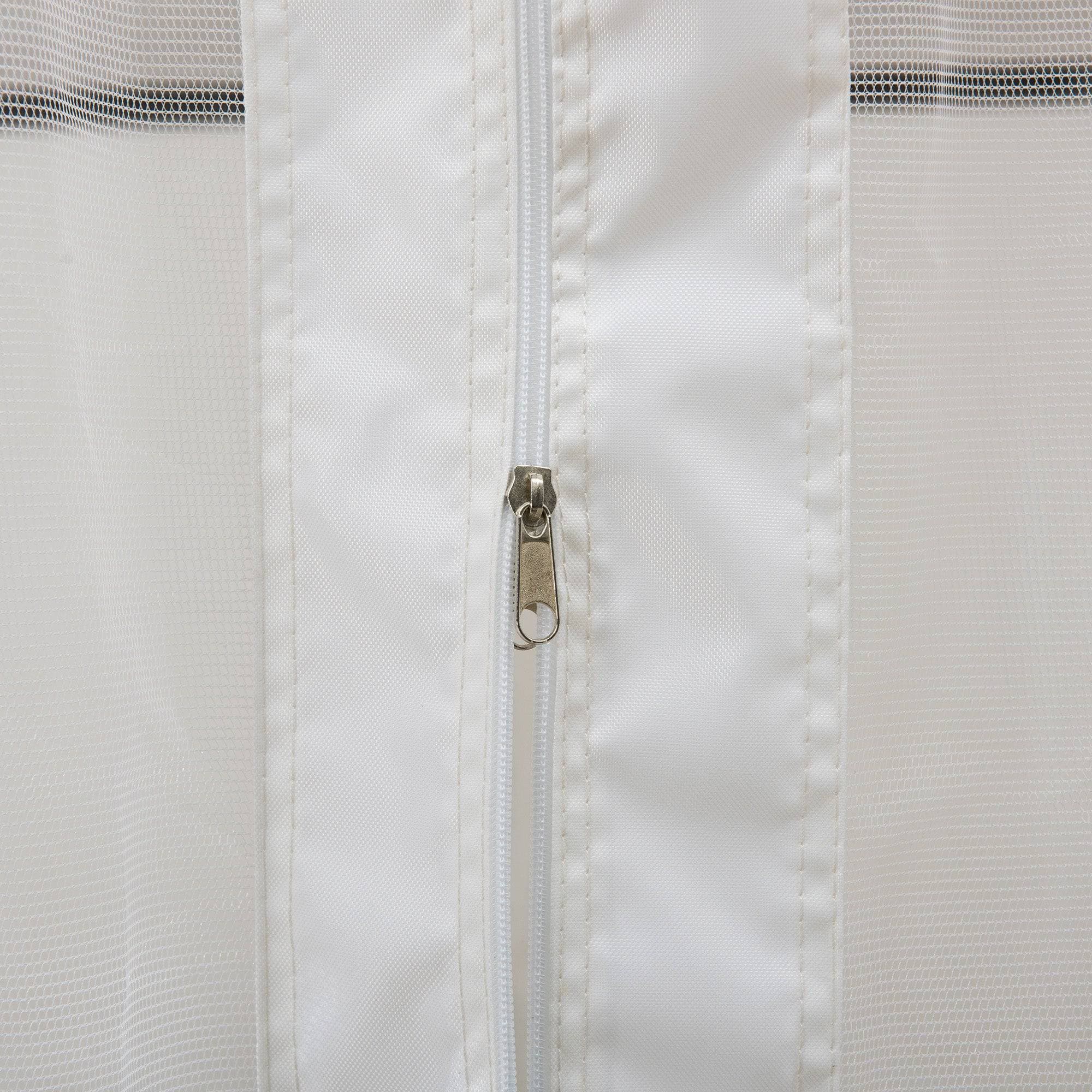 SUNJOY 10x10 White Gazebo with Curtain and Netting.