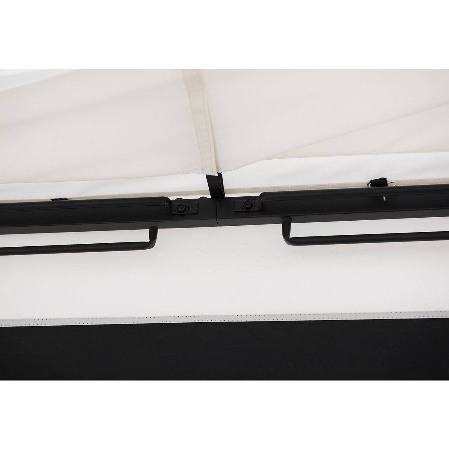 SUNJOY 10x10 White Gazebo with Curtain and Netting.