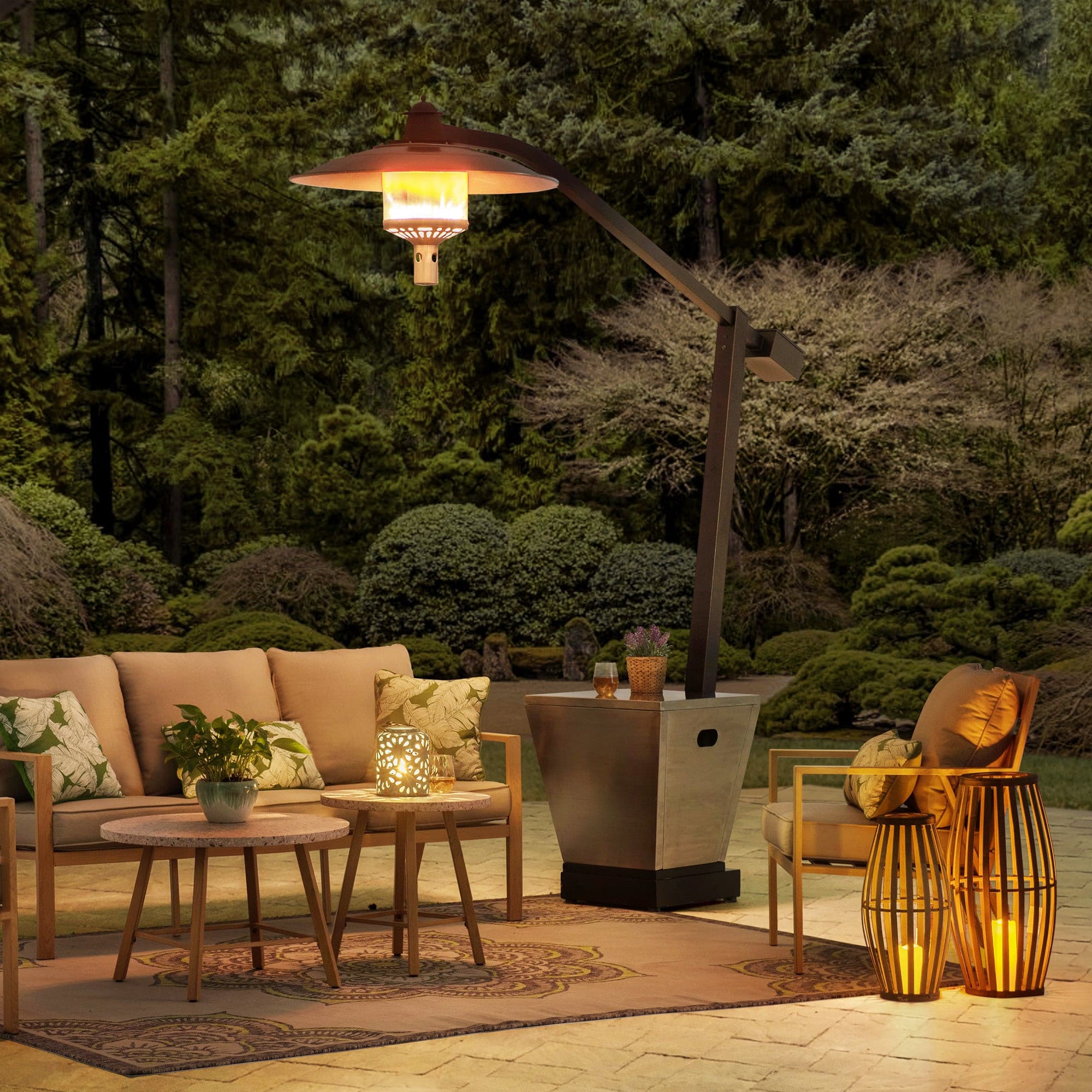 SUNJOY 45,000 BTU Portable Offset Propane Gas Heater with Wheels.