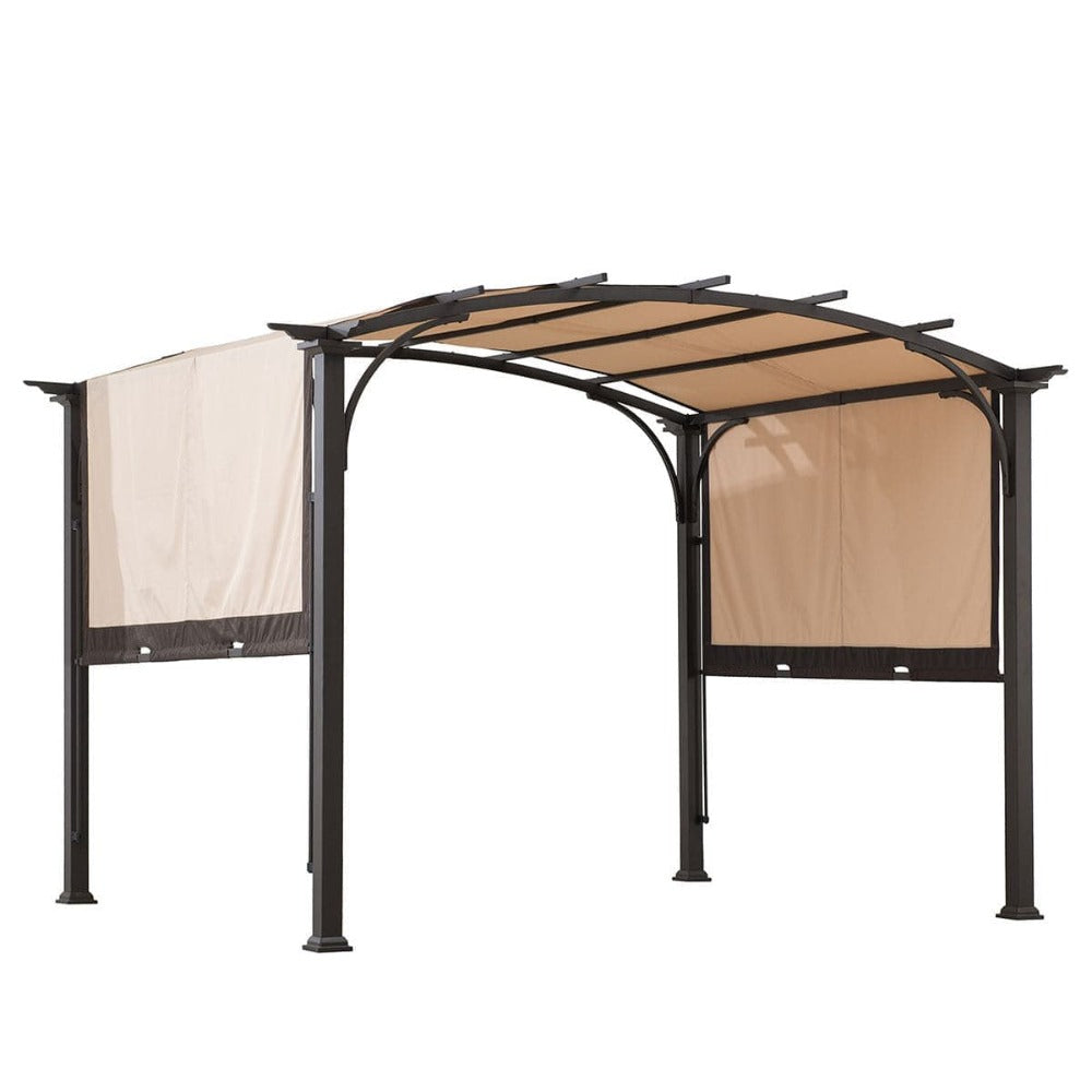 SUNJOY Beige Replacement Canopy For Domed Top RetracTable Shade Pergola  (10X8 Ft) A106005400 Sold At Sunjoy