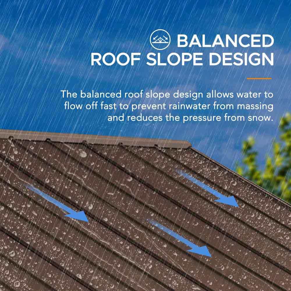 SUNJOY 11x13 Wooden Frame Gable Roof Gazebo with Ceiling Hook.