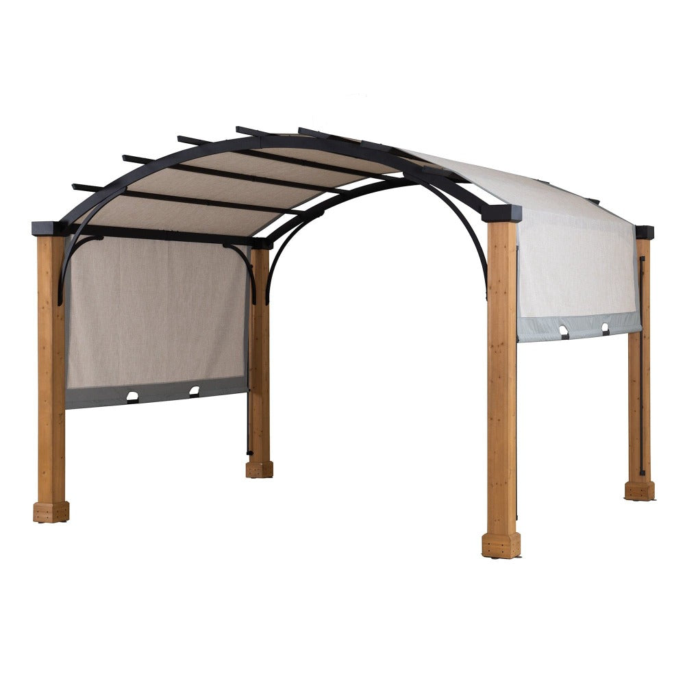 SUNJOY Sesame Replacement Canopy For Vancotte Pergola With Wooden Poles (10X12 Ft) A106003604 Sold At Homedepot.