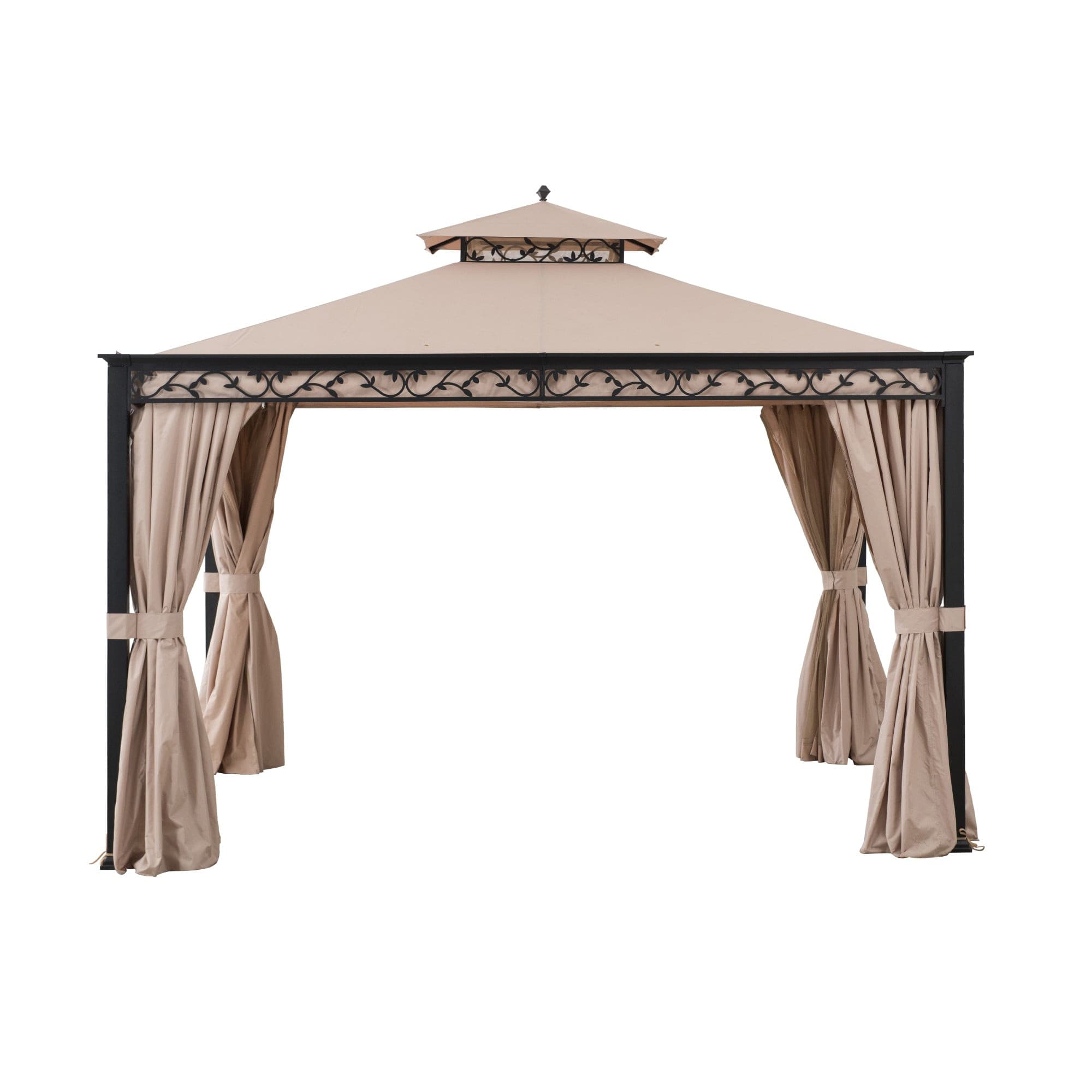 SUNJOY Khaki Replacement Curtain For Bewkes Softtop Gazebo (10X12 Ft) A101003202 Sold At SunNest.