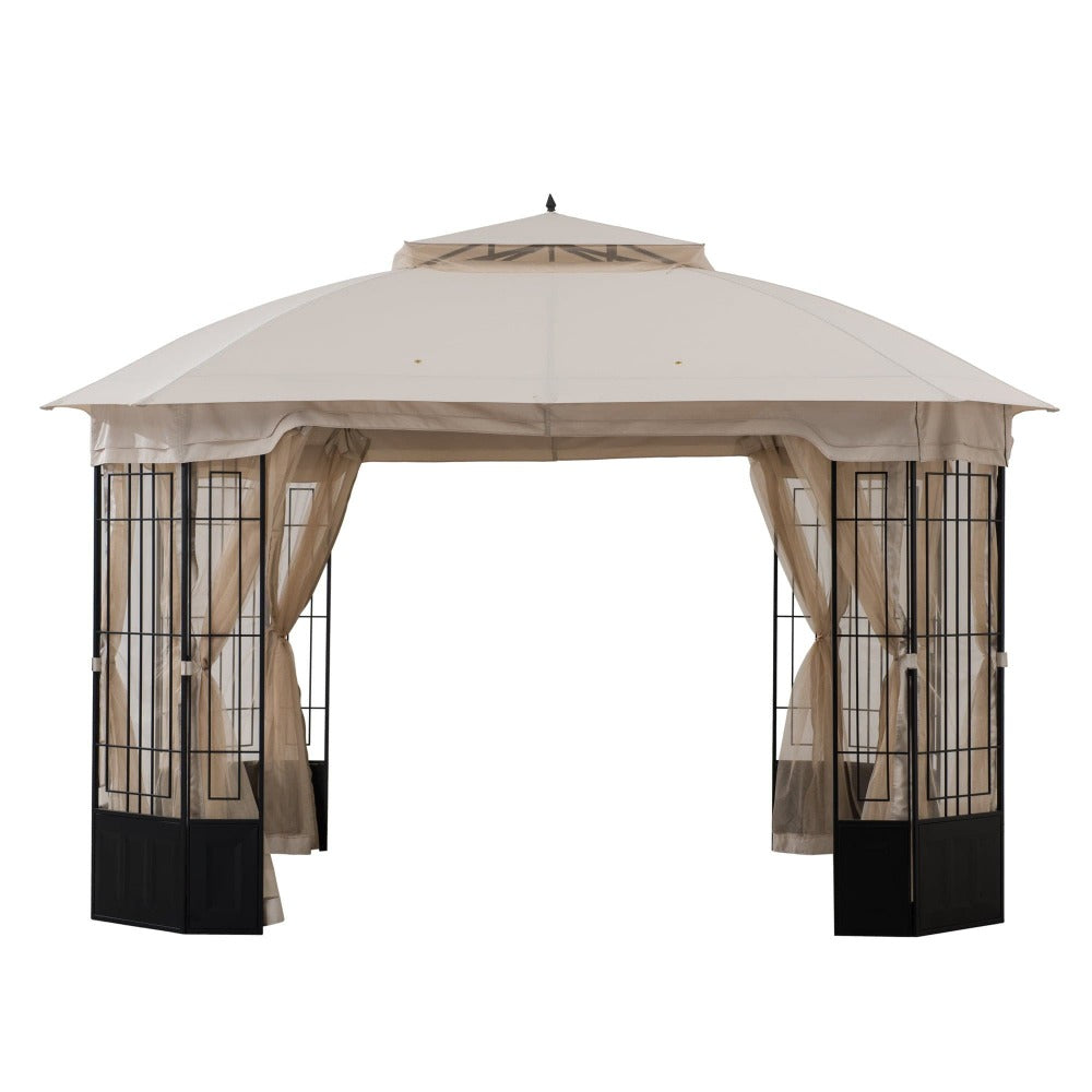 SUNJOY Beige Replacement Mosquito Netting For Bethany Gazebo (11X13 Ft) A101012500 Sold At SunNest.
