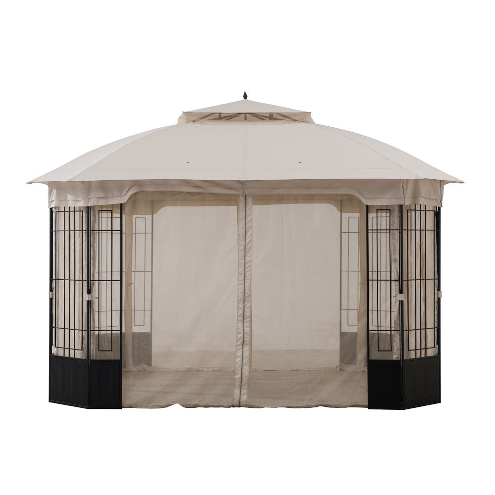SUNJOY Beige Replacement Mosquito Netting For Bethany Gazebo (11X13 Ft) A101012500 Sold At SunNest.