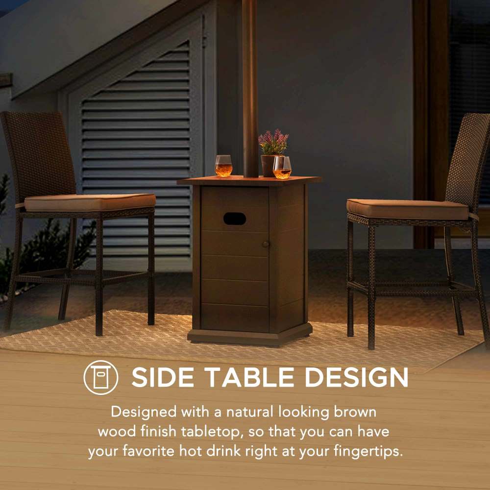 SUNJOY 40,000 BTU Outdoor Patio Propane Heater with Table Top.