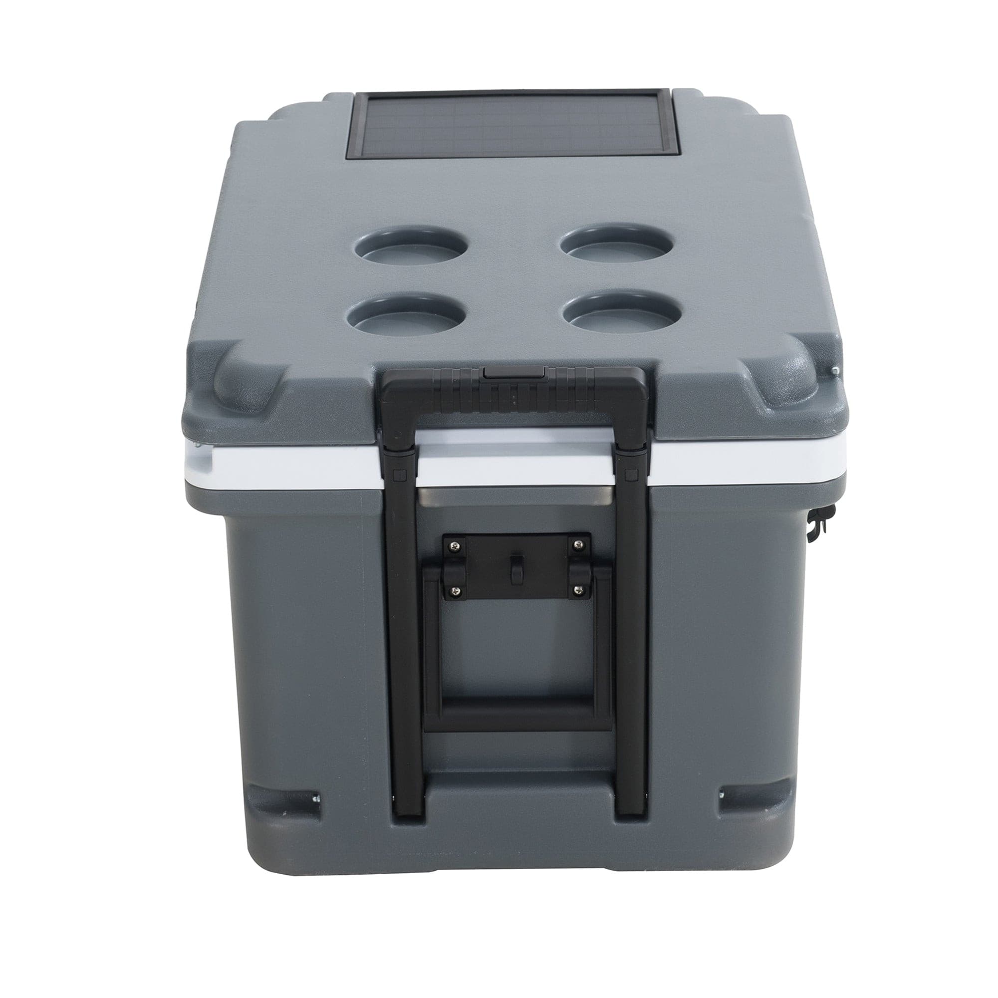 SUNJOY 60-quart Insulated Beach Ice Chest Cooler with Solar Panel, Wheels, and Handles