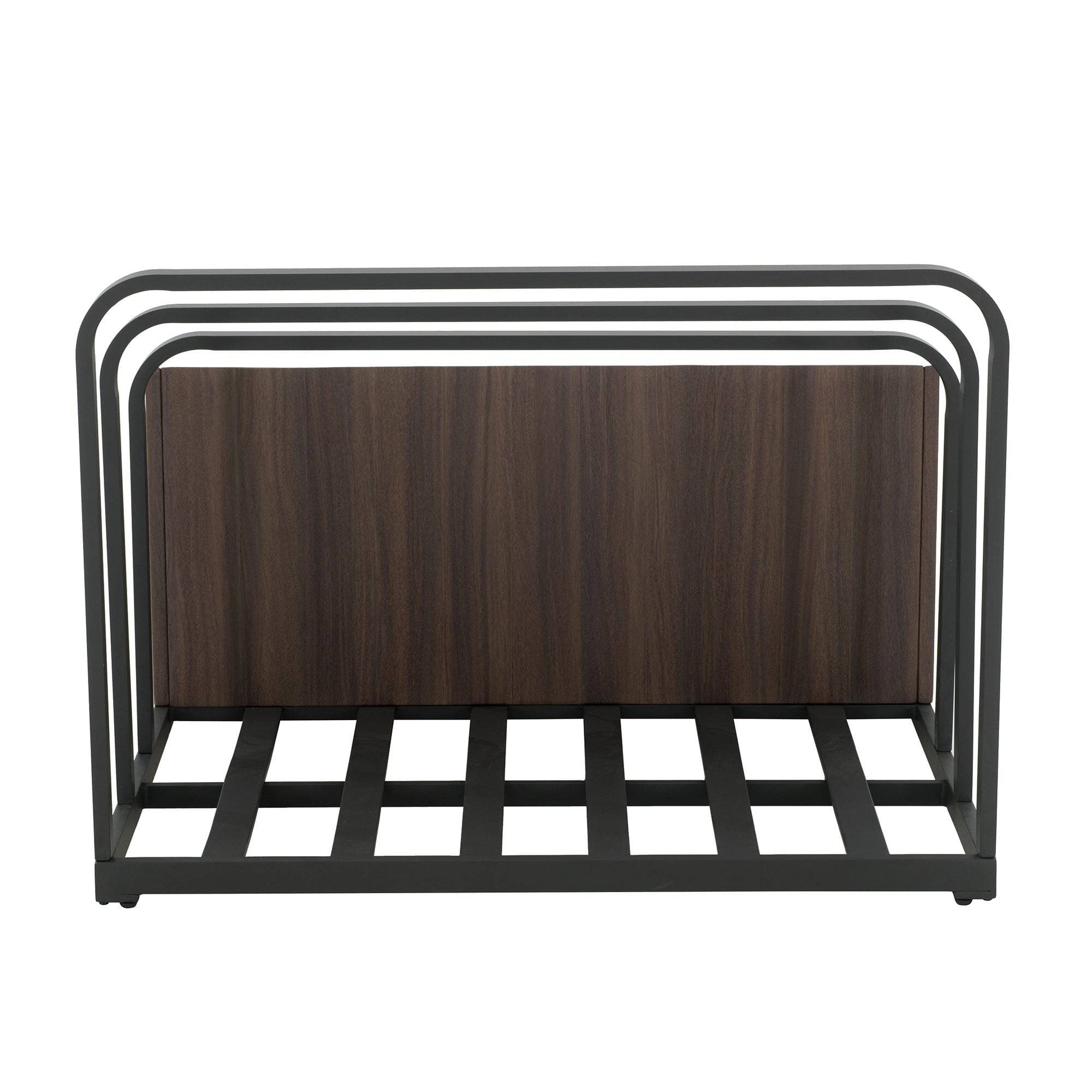 SUNJOY Outdoor Black Aluminum Pool Float Storage Rack.