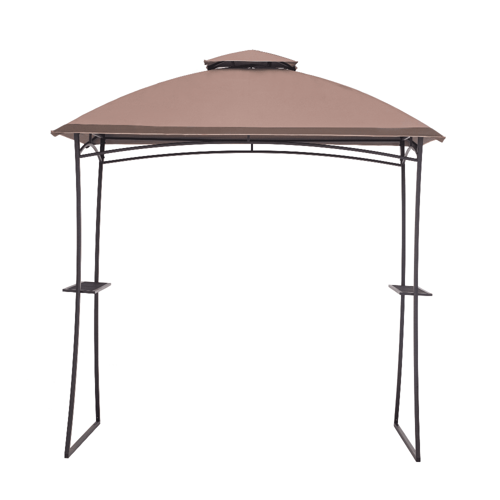 SUNJOY Khaki+Dark Brown Replacement Canopy For Domed Top Grill Gazebo (5X8 Ft) L-GG035PST Sold At Big Lots.