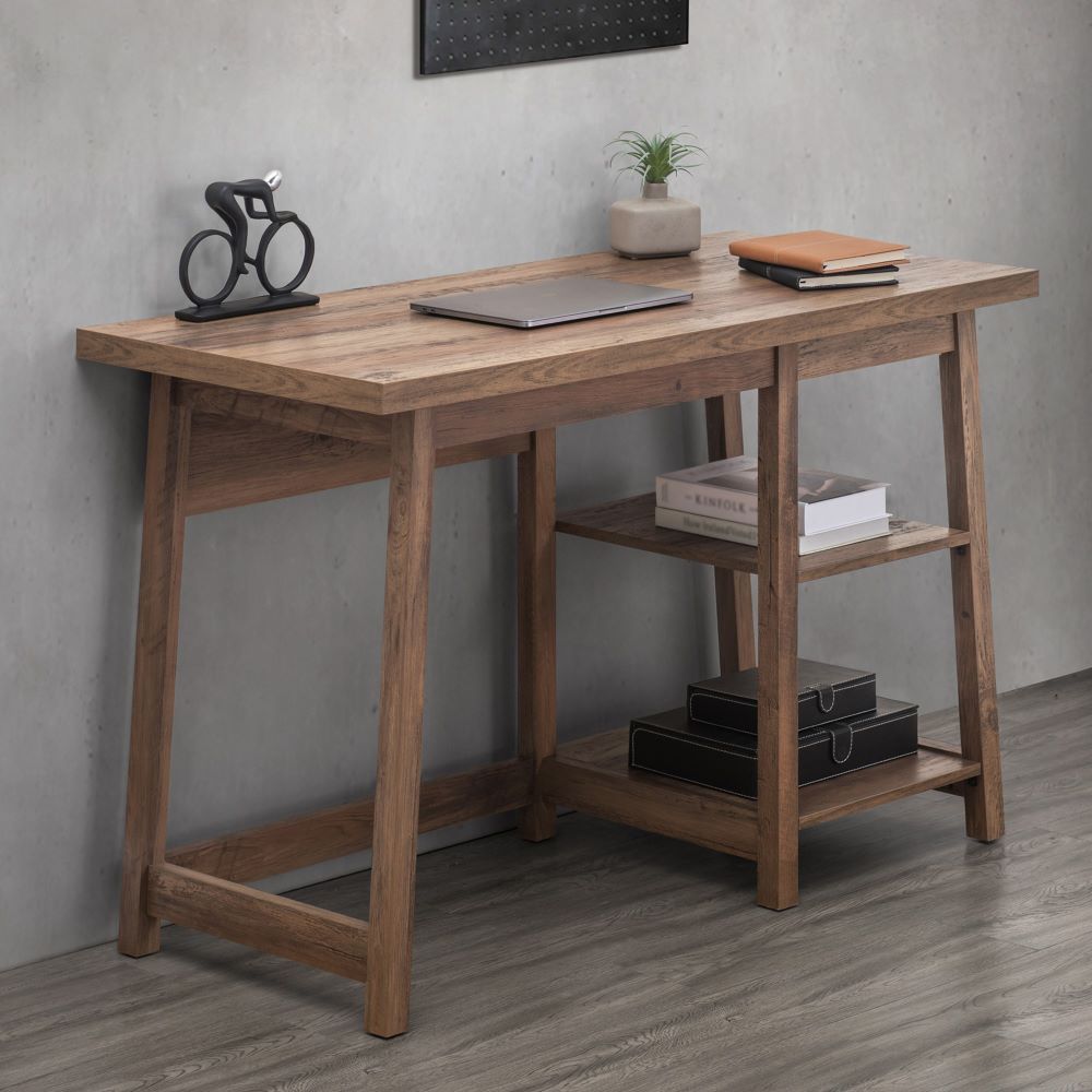SUNJOY 46" Industrial Design Home Office Computer Desk with Shelves.