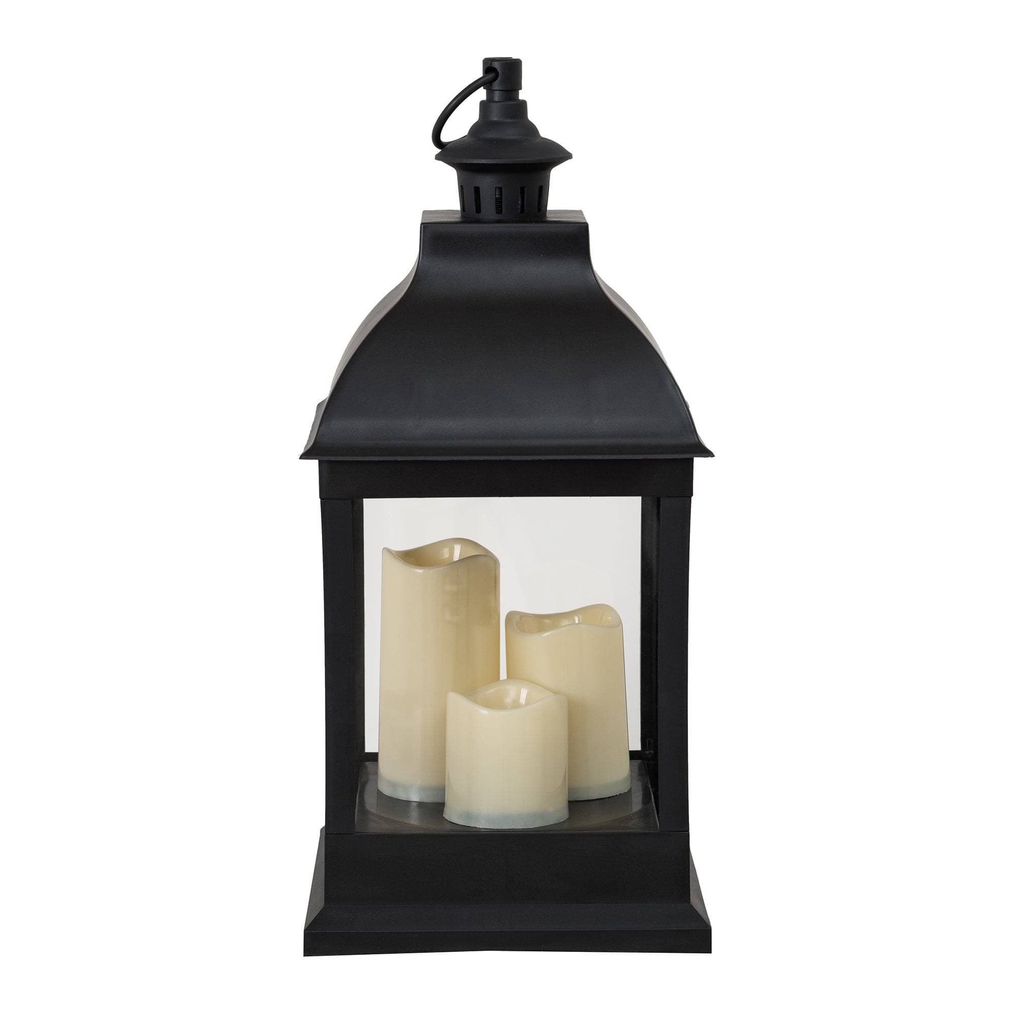 SUNJOY 20 Inch Outdoor Patio Decorative Battery Powered LED Lantern.