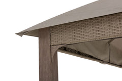 Sunjoy Outdoor Patio Sunbrella Fabric Canopy Costco Gazebo Kit for Sale.