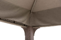 Sunjoy Outdoor Patio Sunbrella Fabric Canopy Costco Gazebo Kit for Sale.