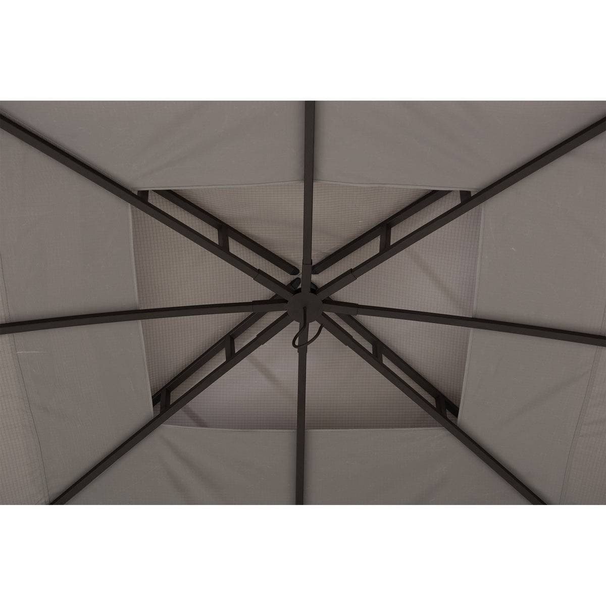 Sunjoy Outdoor Patio 11x13 Canopy Gazebo Backyard Metal Gazebo Kits for Sale.