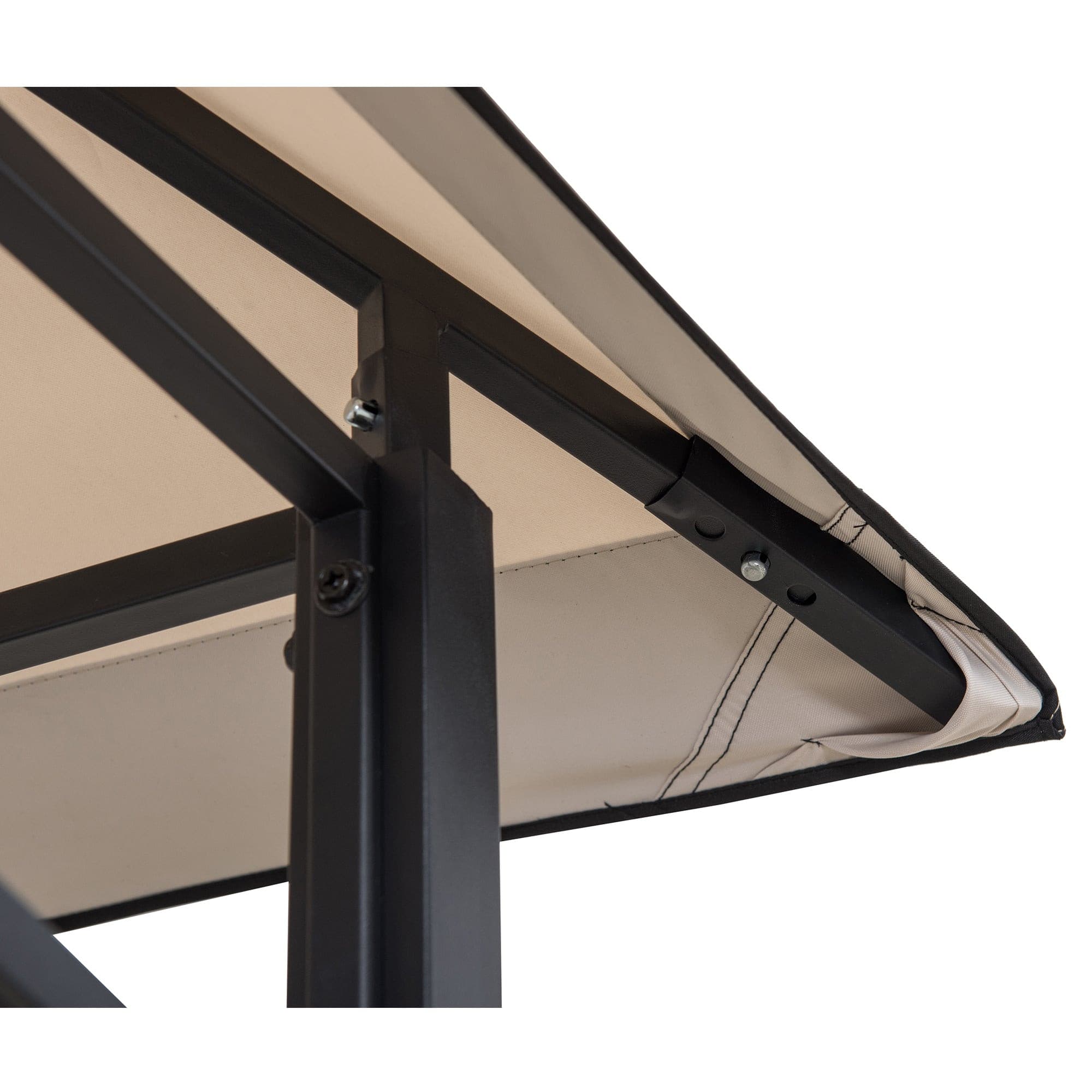 SUNJOY 5x8 BBQ Grill Gazebo with Bar Shelves and Hooks.