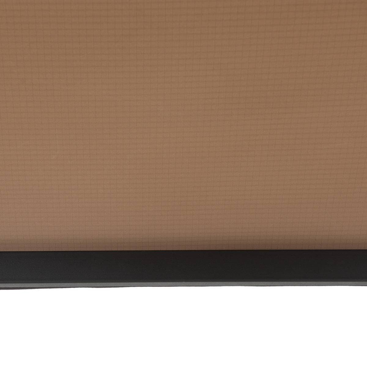 SUNJOY Outdoor Patio 5x8 Khaki 2-Tier Steel Backyard Soft Top Grill Gazebo with Bar Shelves and Hooks.