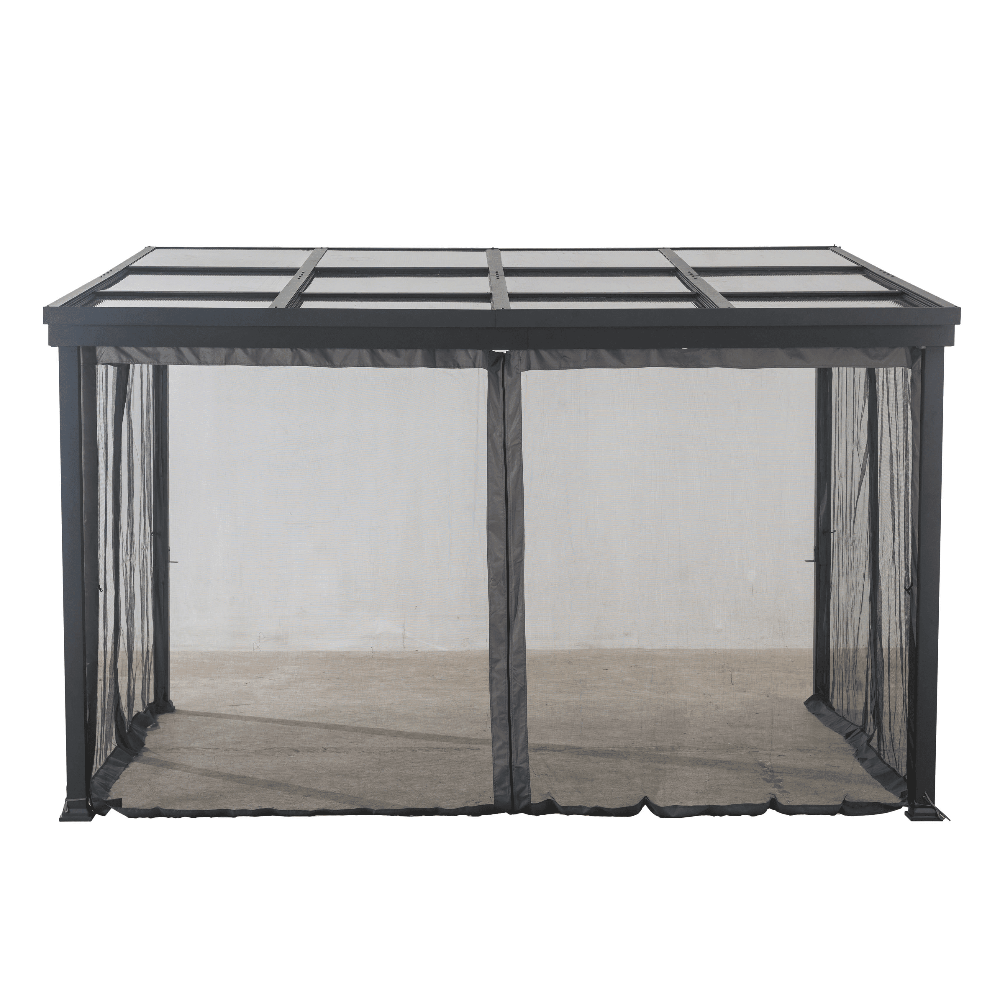 SUNJOY Black+Dark Grey Replacement Mosquito Netting For Lean On PC Top Gazebo A102002101 Sold At Rona.