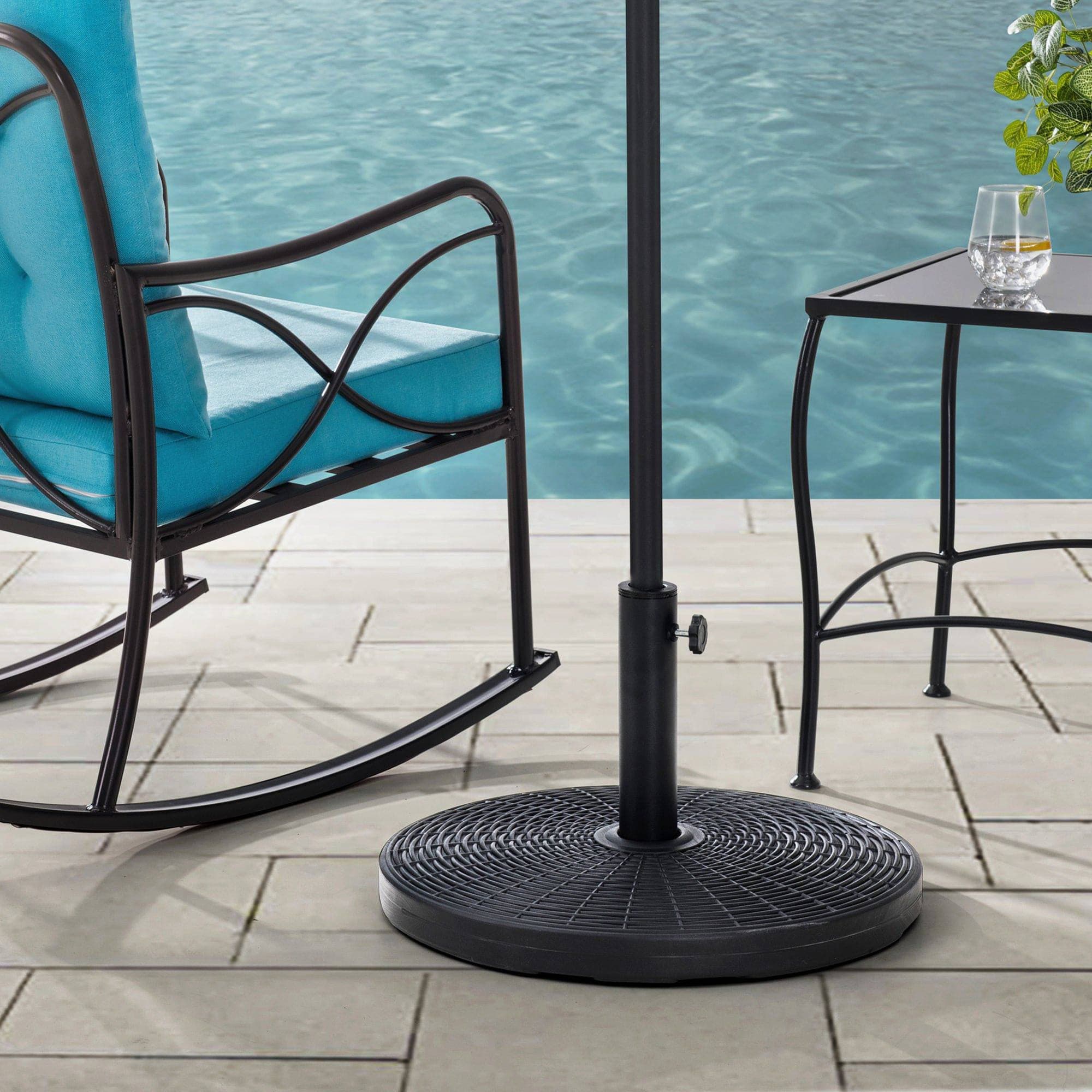SUNJOY Universal 55 lb. Heavy Duty Cement Filled Patio Umbrella Base.