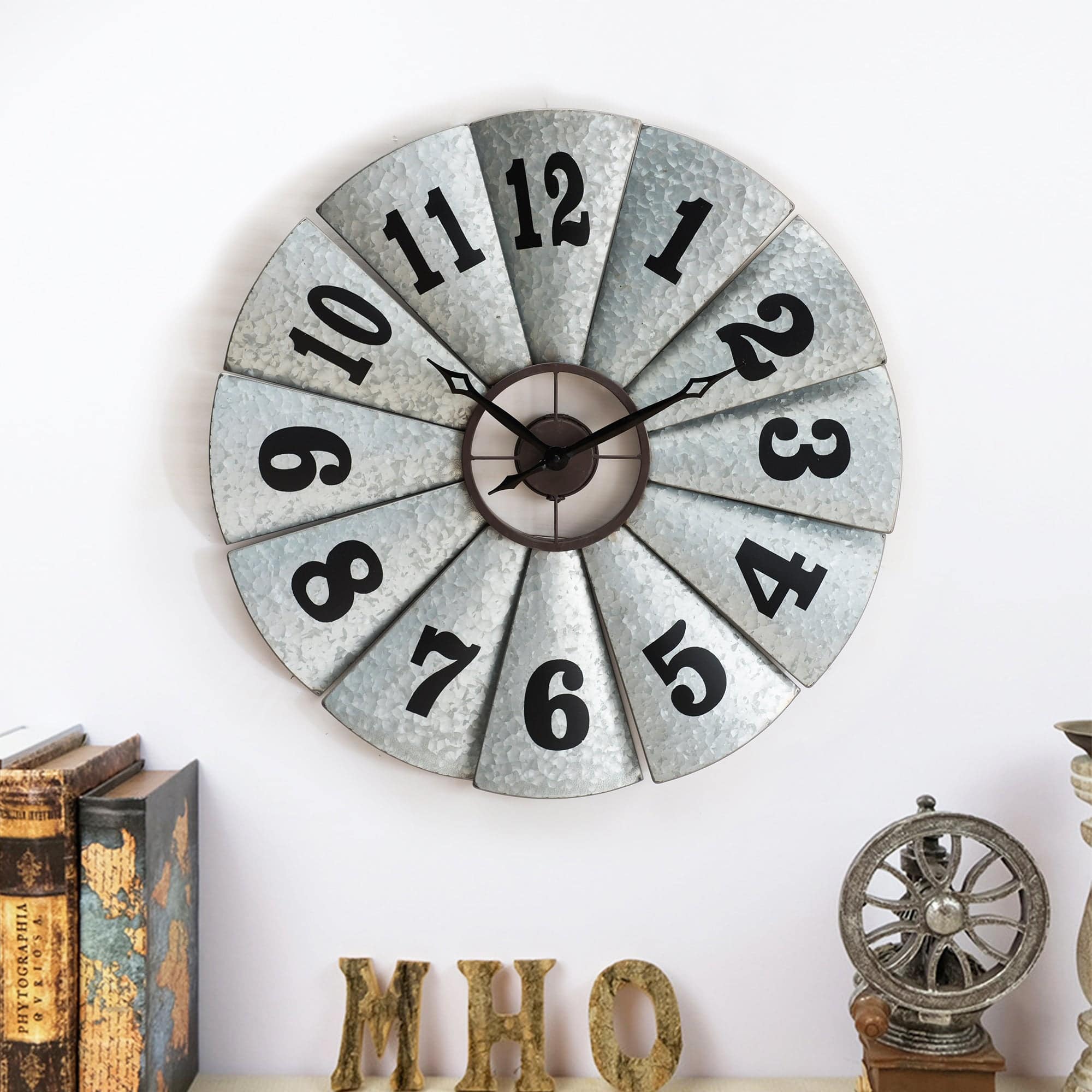 SUNJOY Decorative Wind-Mill Clock Wall Art.