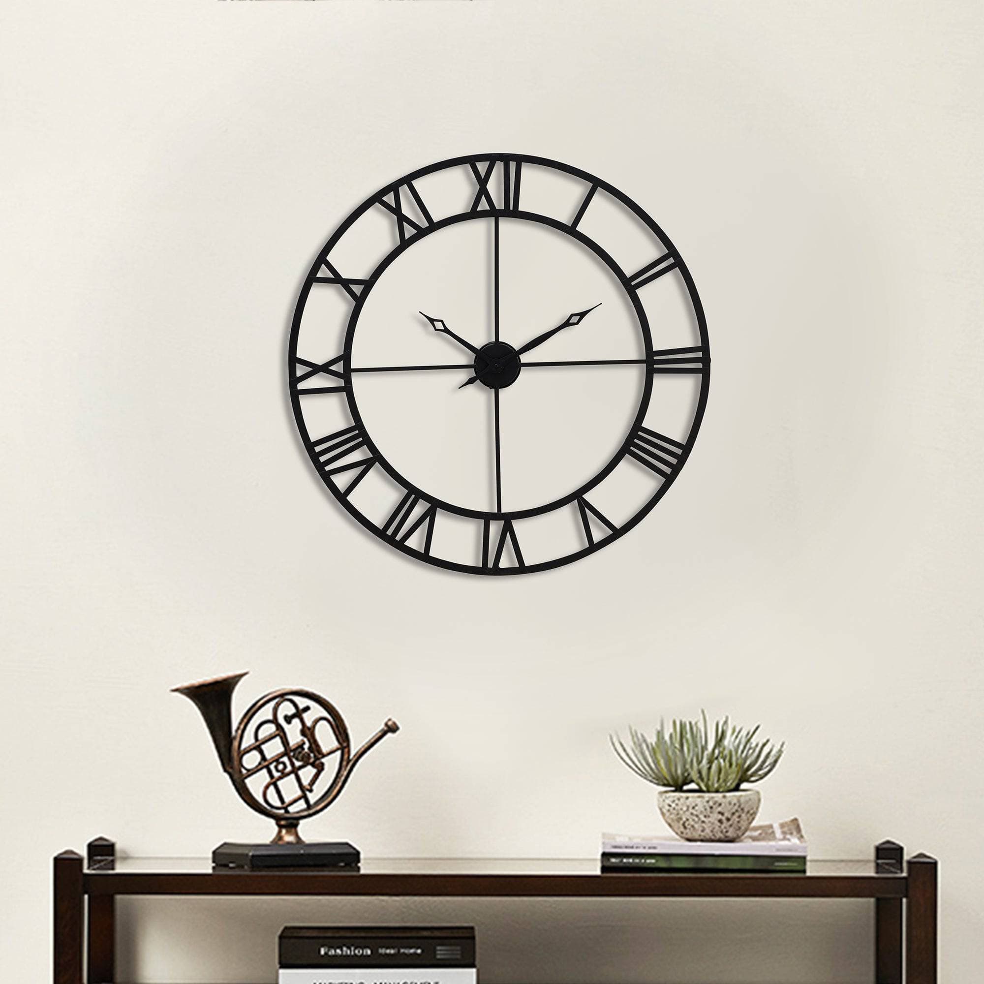 SUNJOY Black Clock Wall Decor.