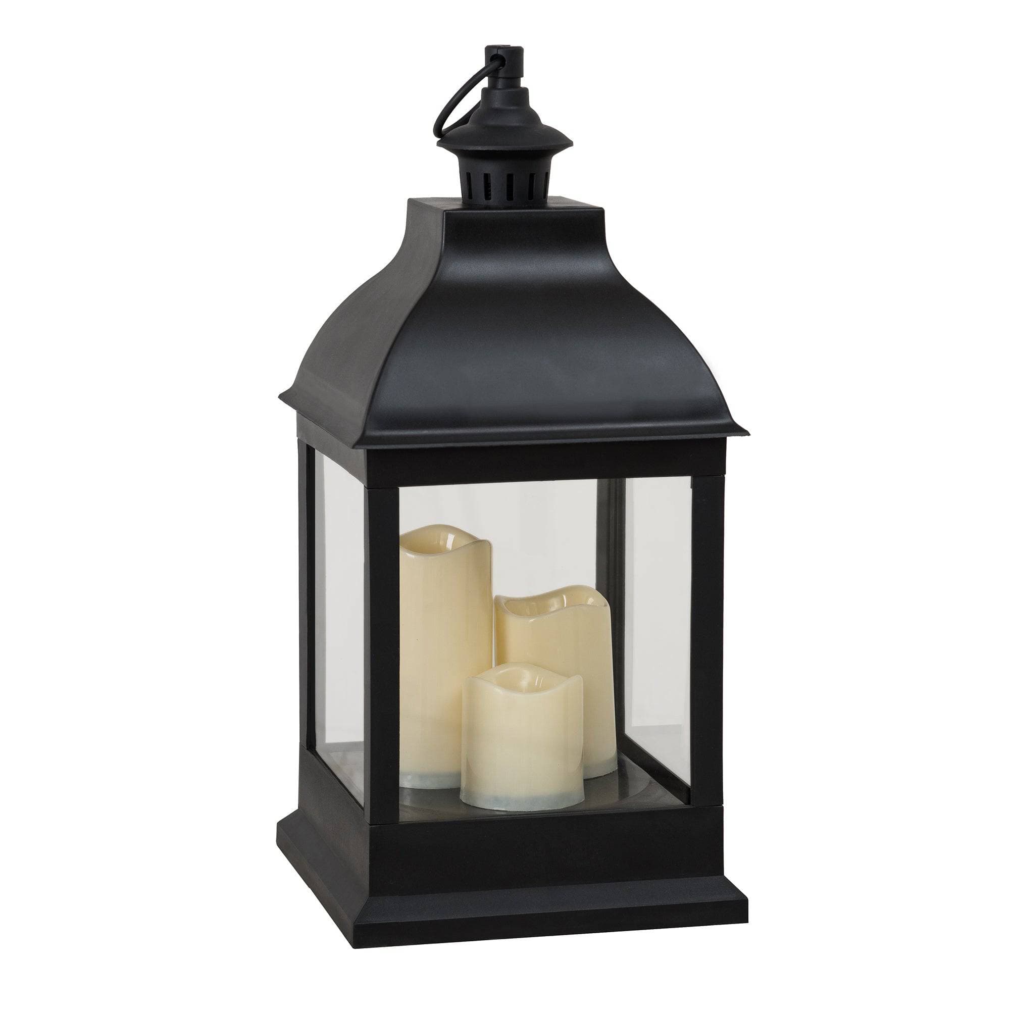 SUNJOY 20 Inch Outdoor Patio Decorative Battery Powered LED Lantern.