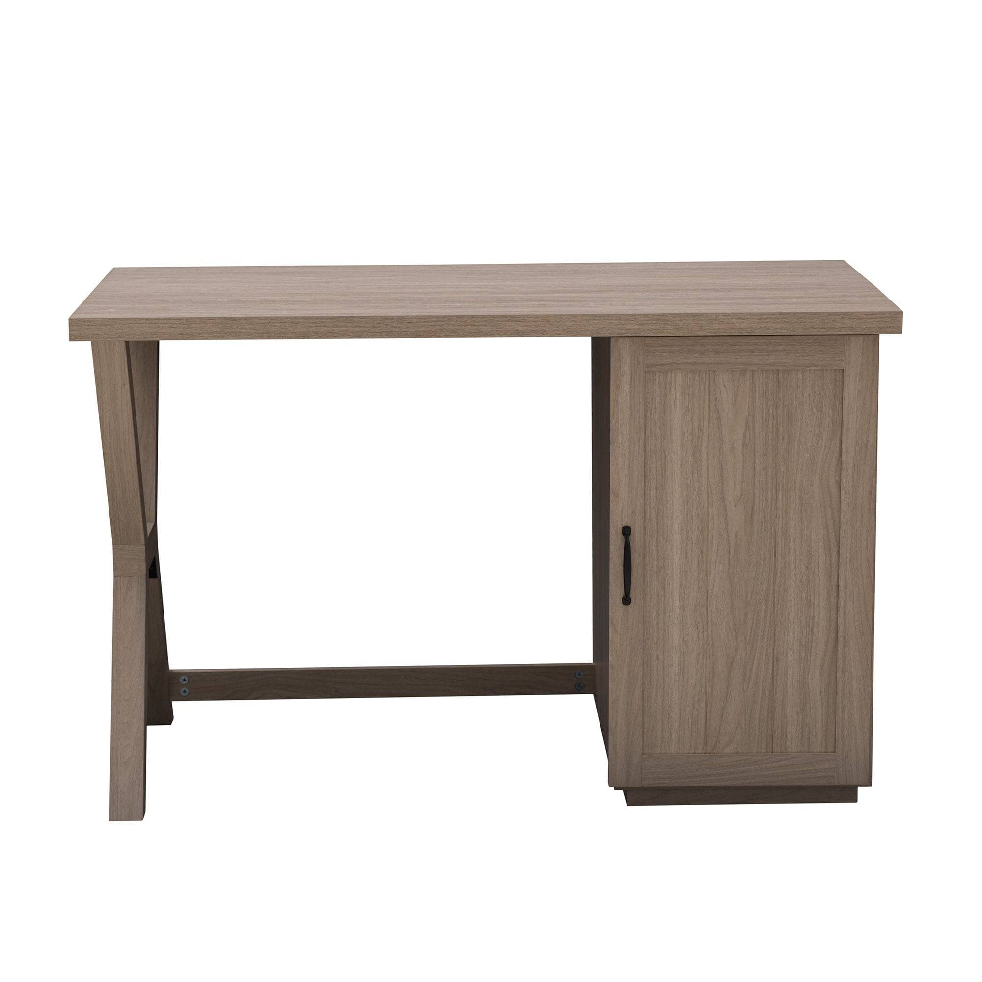 SUNJOY 47" Farmhouse Design Computer Desk with Cabinet.