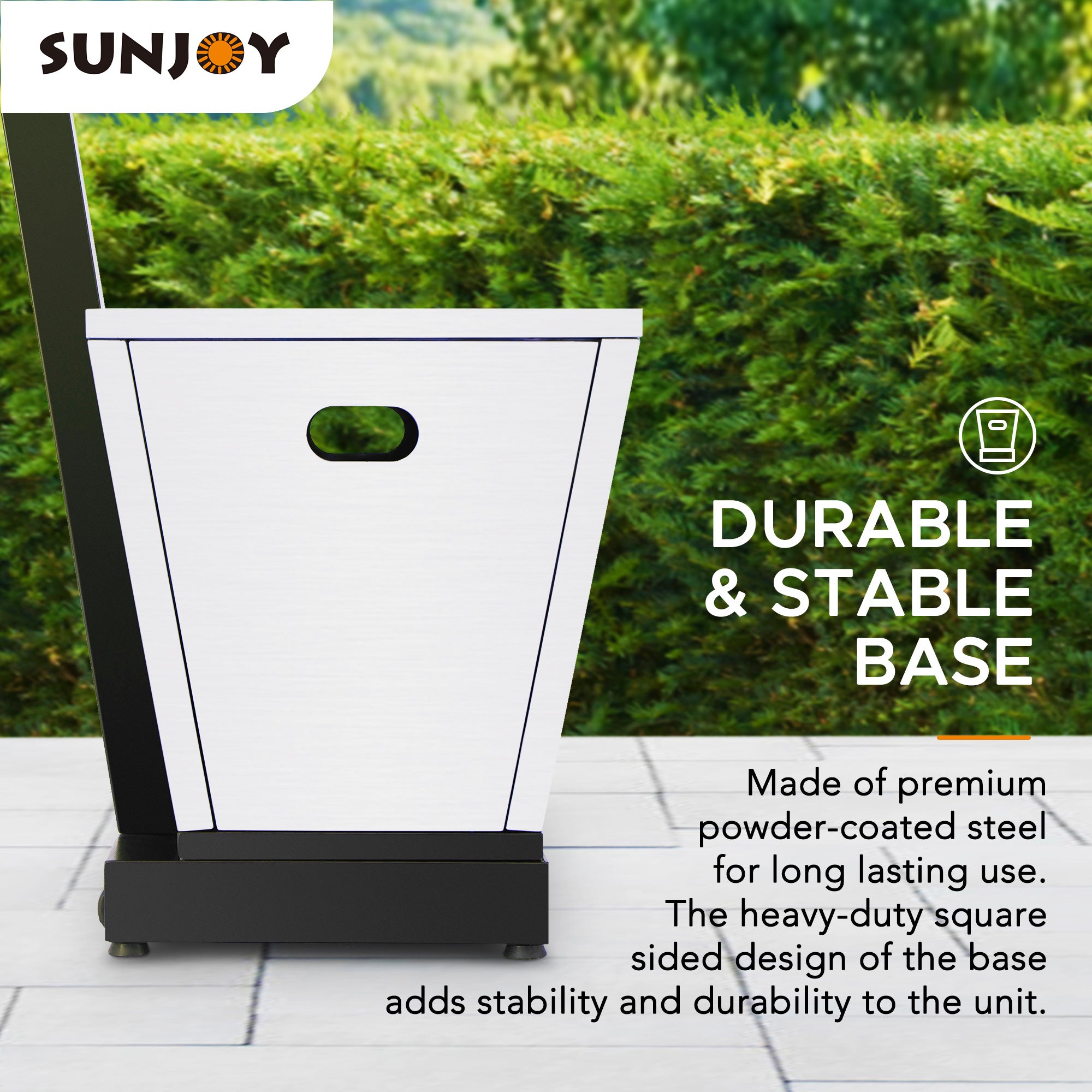 SUNJOY 45,000 BTU Portable Offset Propane Gas Heater with Wheels.
