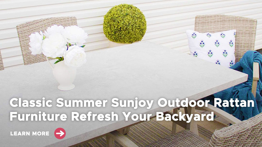 Classic Summer Sunjoy Outdoor Rattan Furniture Refresh Your Backyard