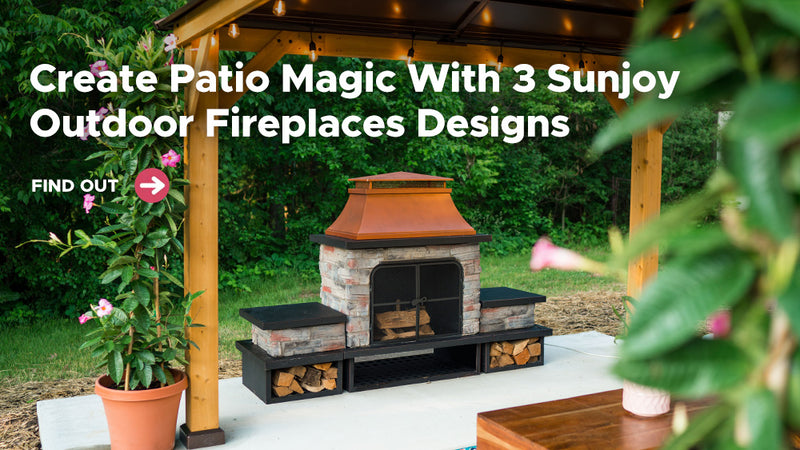 Create Patio Magic With 3 Sunjoy Outdoor Fireplaces Designs