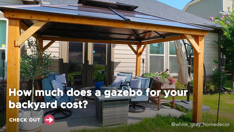 How Much Does a Gazebo for Your Backyard Cost? |  sunjoygroup