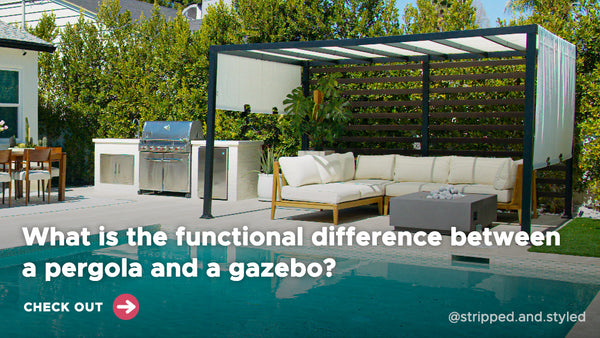 What Is the Functional Difference Between a Pergola and a Gazebo? |  sunjoygroup