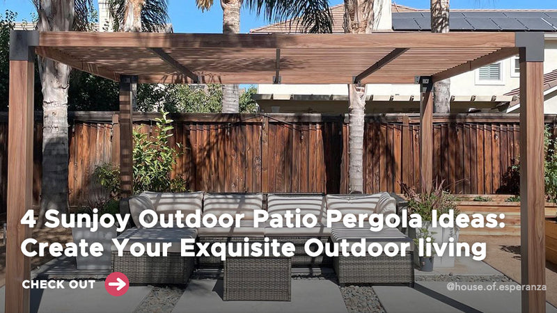 4 Sunjoy Outdoor Patio Pergola Ideas: Create Your Exquisite Outdoor living