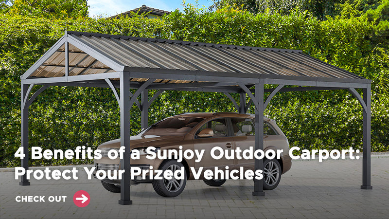 4 Benefits of a Sunjoy Outdoor Carport: Protect Your Prized Vehicles