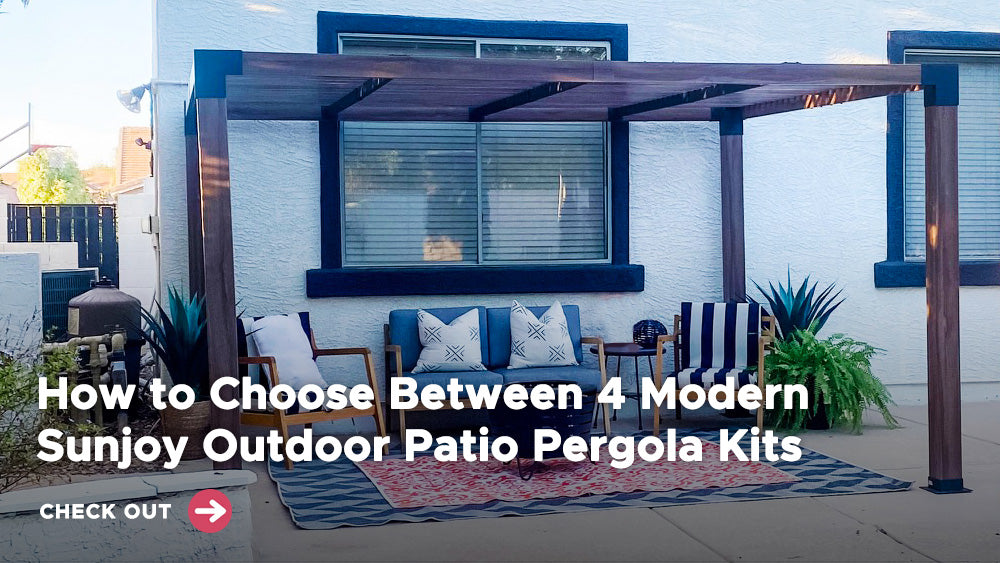 How to Choose Between 4 Modern Sunjoy Outdoor Patio Pergola Kits