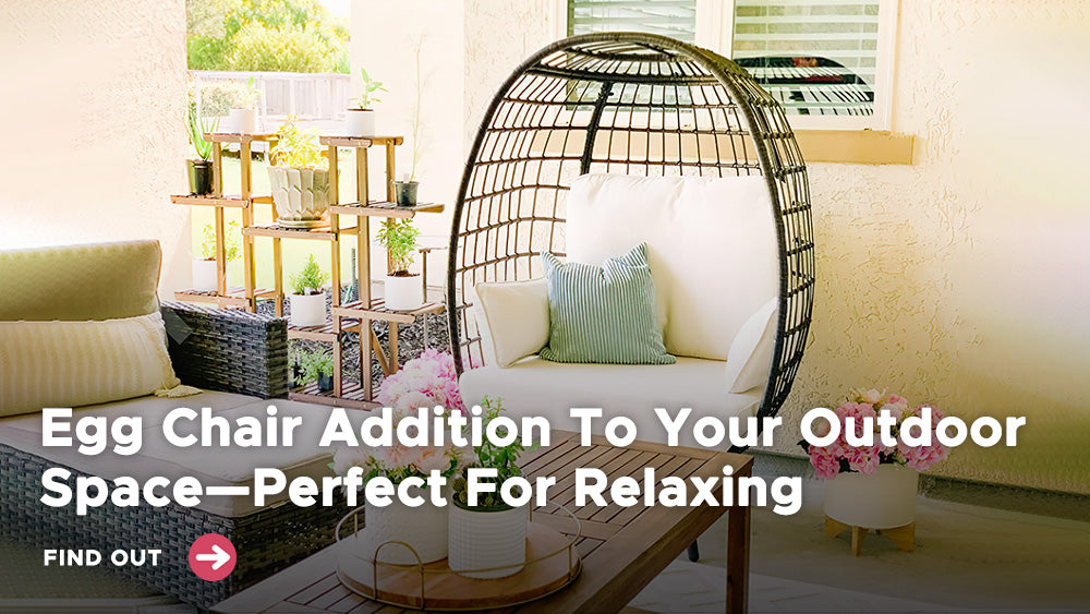 Egg Chair Addition To Your Outdoor Space—Perfect For Relaxing