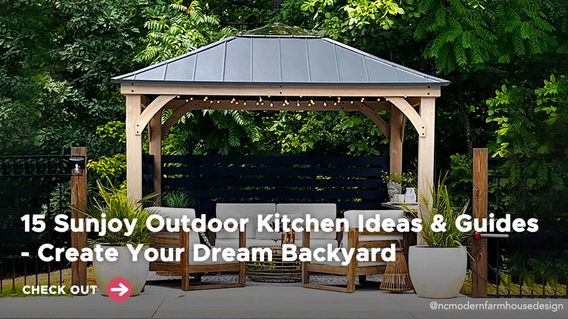 15 Sunjoy Outdoor Kitchen Ideas & Guides - Create Your Dream Backyard