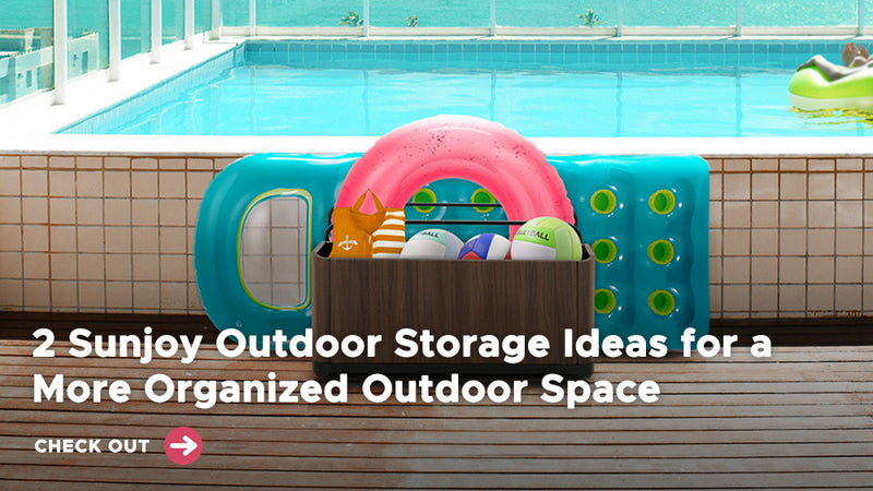2 Sunjoy Outdoor Storage Ideas for a More Organized Outdoor Space