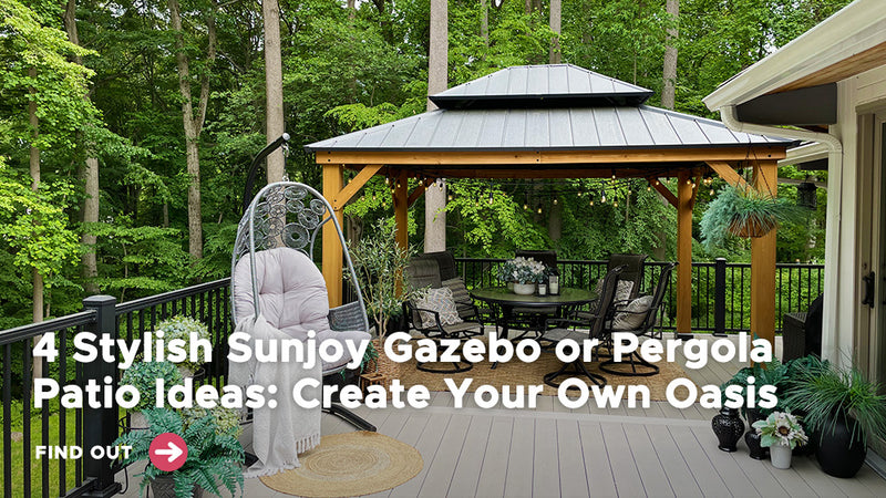 4 Stylish Sunjoy Gazebo or Pergola Patio Ideas: Create Your Own Oasis