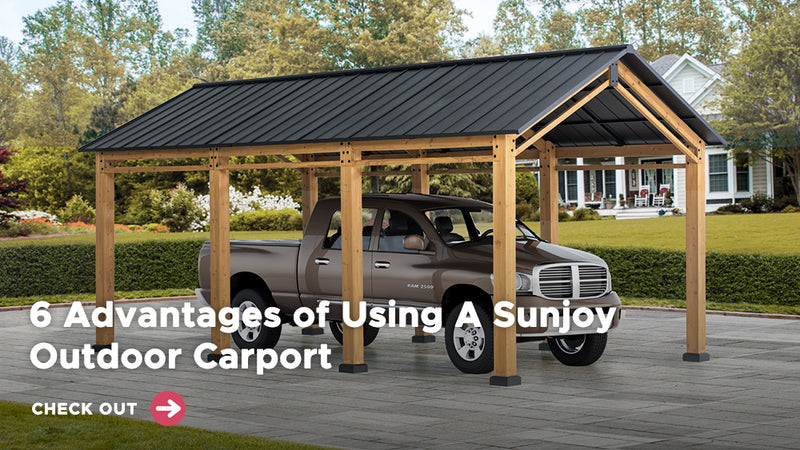 6 Advantages of Using A Sunjoy Outdoor Carport
