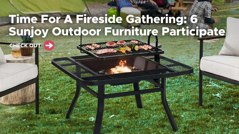 Time For A Fireside Gathering: 6 Sunjoy Outdoor Furniture Participate