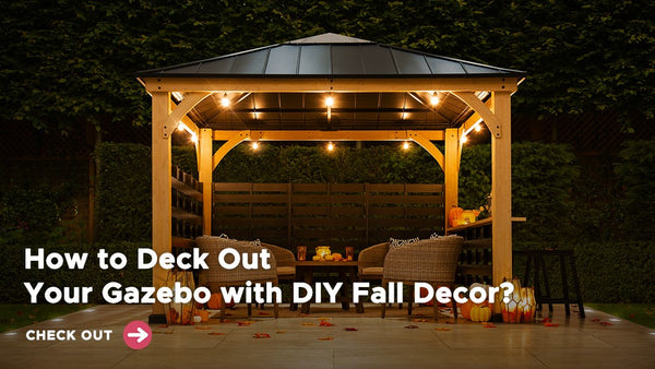 How to Deck Out Your Gazebo with DIY Fall Decor?
