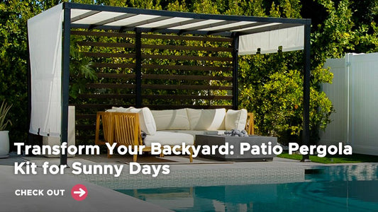 Transform Your Backyard: Patio Pergola Kit for Sunny Days