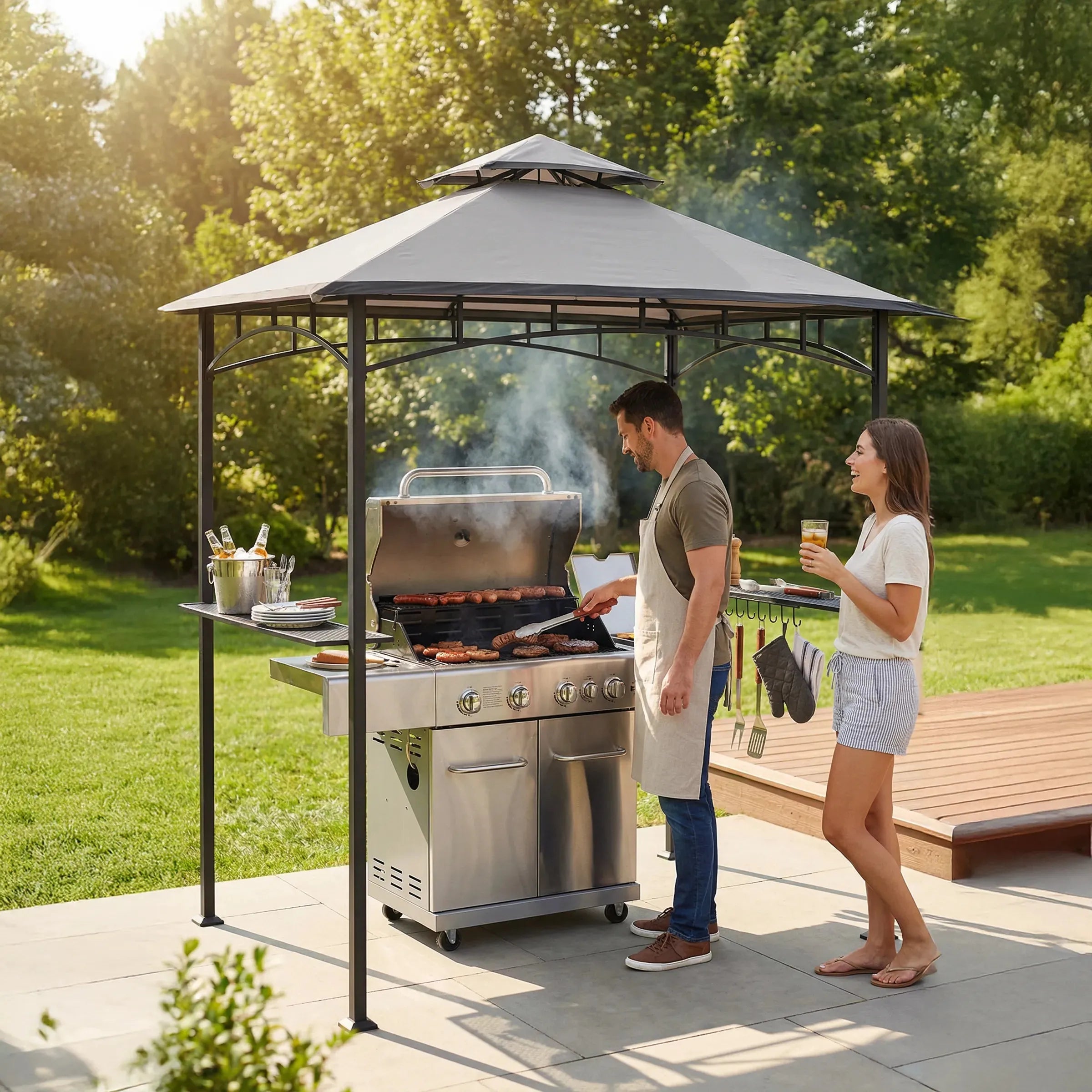 What Height Should a Grill Canopy Be for Safety?