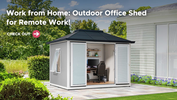Work from Home: Outdoor Office Shed for Remote Work!