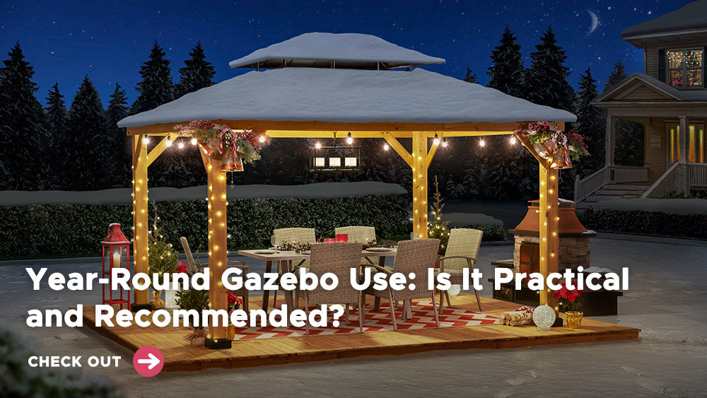 Year-Round Gazebo Use: Is It Practical and Recommended?