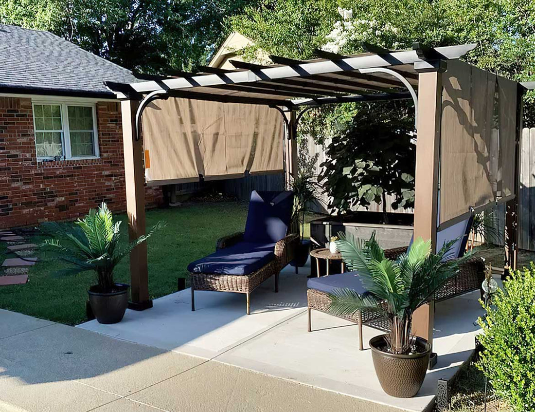 Stay Cool and Stylish: SUNJOY Pergolas Bring Shade and Elegance to Your Outdoor Living Space