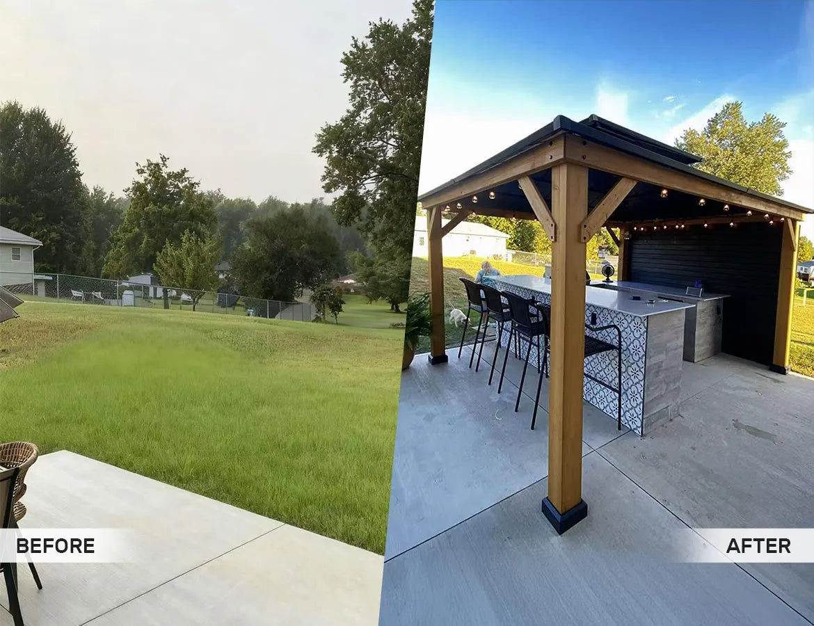 Before-and-After EASY Decks Gazebos: Transforming Outdoor Living Effortlessly