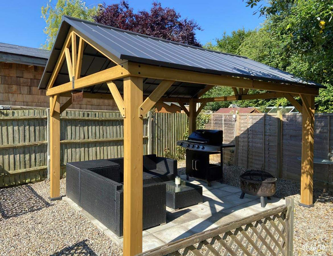Can You Grill Under A Gazebo