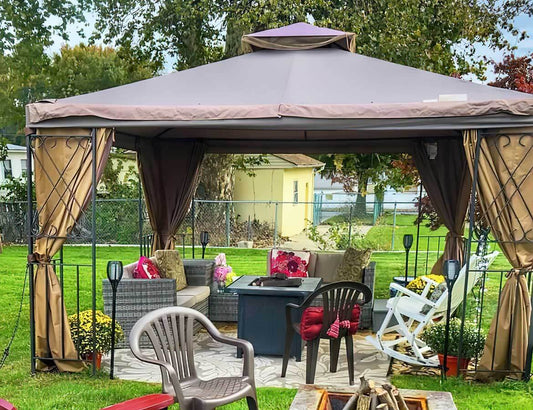 Create the Perfect Cozy Outdoor Retreat with a Gazebo and Fire Pit in 2025